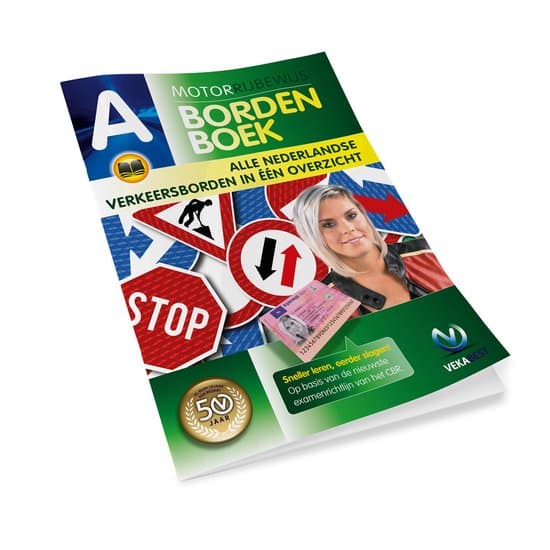 Verkeersborden Boek 2026 - Compleet Verkeersbordenoverzicht Motor Rijbewijs A - VekaBest Bordenboek