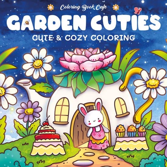 Coloring book cafe - Garden cuties