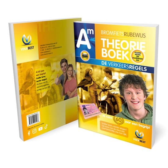 Scooter Theorieboek Rijbewijs AM 2026 - CBR Bromfiets en Brommer Theorie Boek - VekaBest
