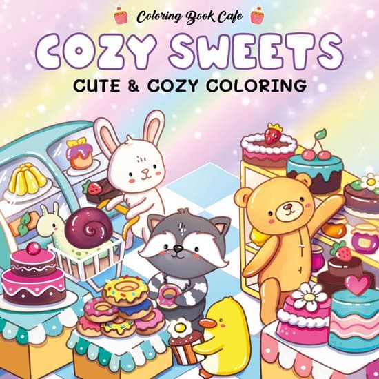 Coloring book cafe - Cozy sweets