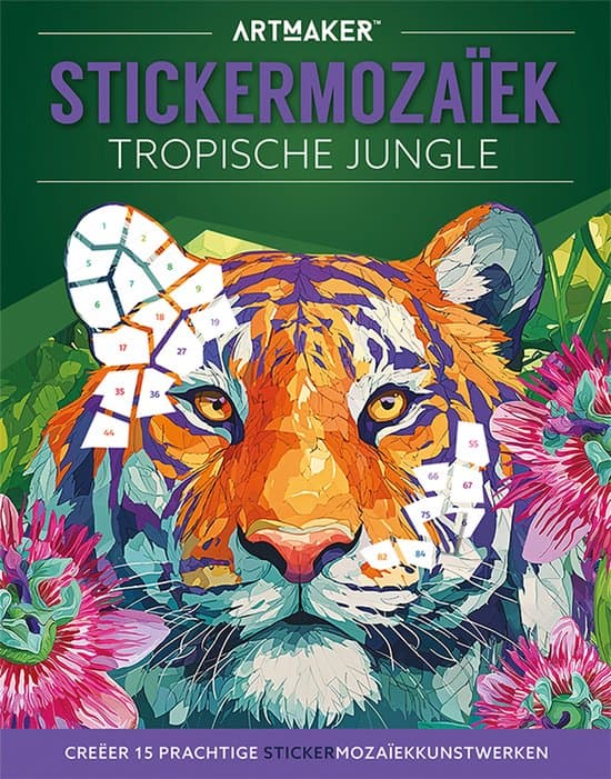 Stickermozaïek - tropische jungle