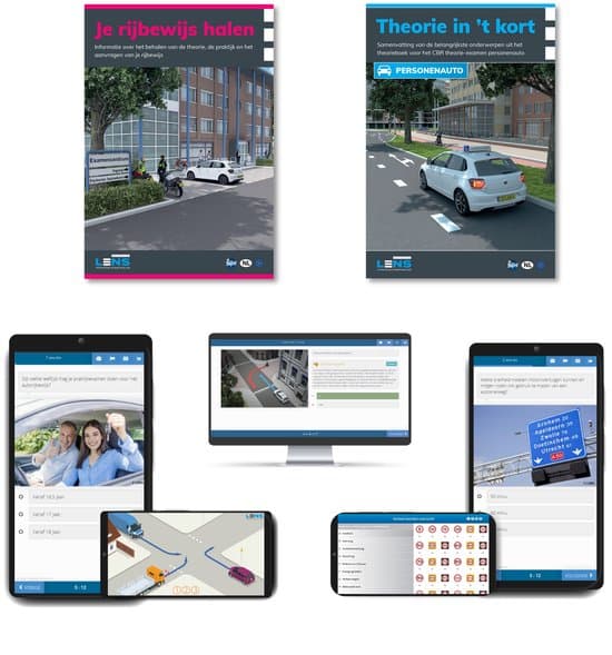 Rijbewijs B Theorie 2026 Auto - 3 Maanden Onbeperkt Oefenen - 3250 Online Oefenvragen & 60 Examens, 9 Toetsen - Inclusief: Samenvatting, Gids CBR Je Rijbewijs Halen - Apps en meer - Slagen zonder Auto Theorieboek