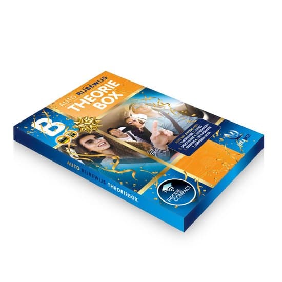 Auto Theorie Box 2026 Compact - Auto Theorieboek Rijbewijs B met Samenvatting - CBR Info en Bordenboek - 3 Maanden Onbeperkt Online Theorie Cursus - 2500 Oefenvragen en 60 Examens Oefenen - VekaBest