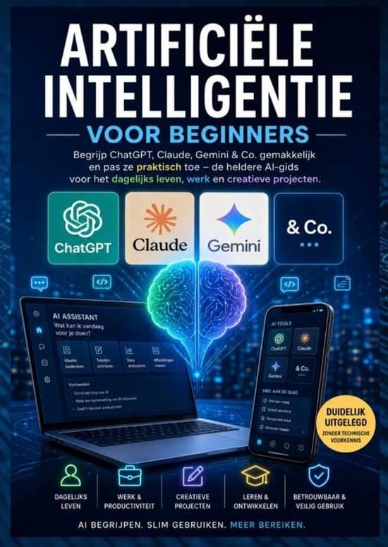 ARTIFICIËLE INTELLIGENTIE VOOR BEGINNERS: Begrijp ChatGPT, Claude, Gemini & Co. gemakkelijk en pas ze praktisch toe