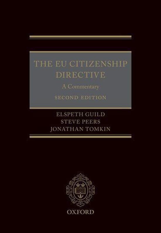 The EU Citizenship Directive: A Commentary
