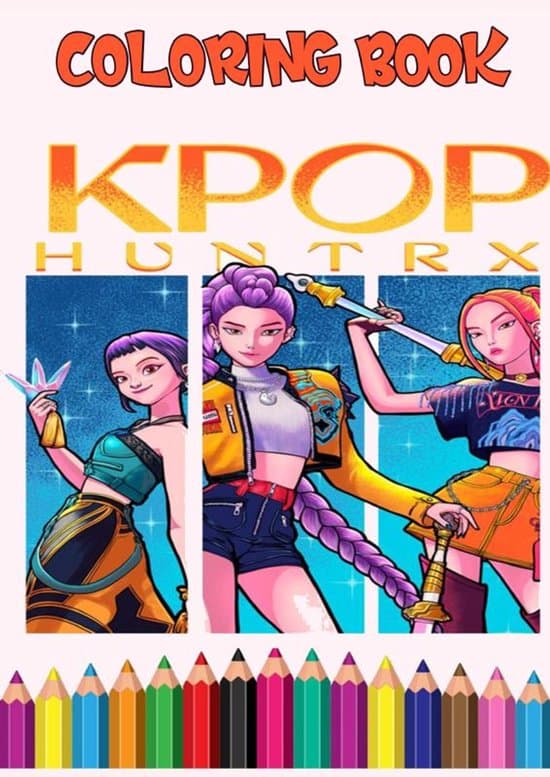 K-Pop Demon Hunters Coloring Book