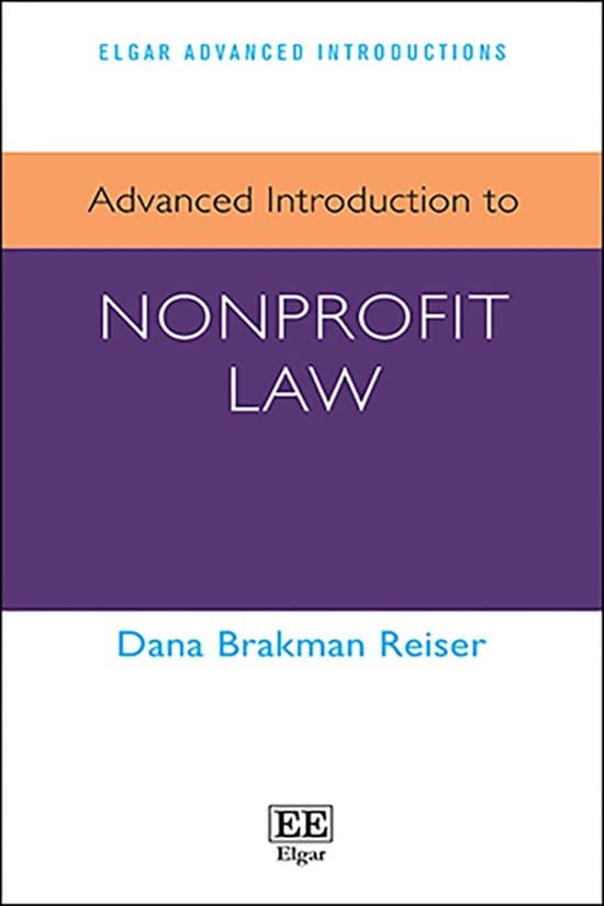 Elgar Advanced Introductions series - Advanced Introduction to Nonprofit Law