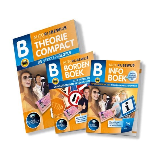 Rijbewijs B Theorieboek Compact 2026 - Auto met CBR Infoboek en Bordenboek - VekaBest