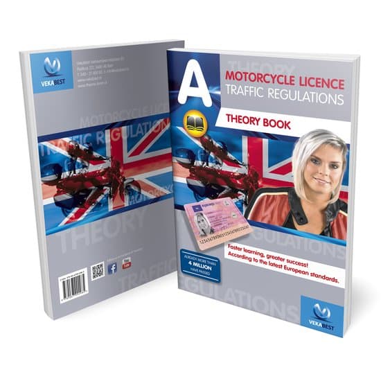 Motor Theorieboek Engels 2026 - Rijbewijs A - Motorcycle Theory Book Driving License A (English) - VekaBest