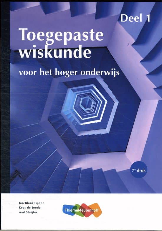 Toegepaste Wiskunde voor het hoger onderwijs 1