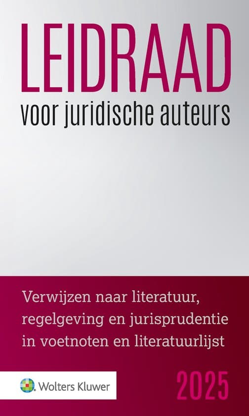 Leidraad voor juridische auteurs 2025
